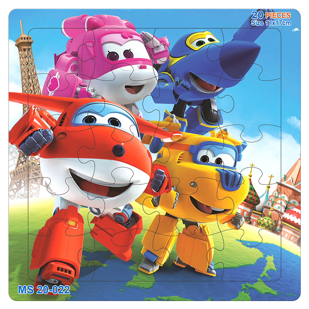 Đồ chơi xếp hình 20 mảnh SuperWings(17x17cm)