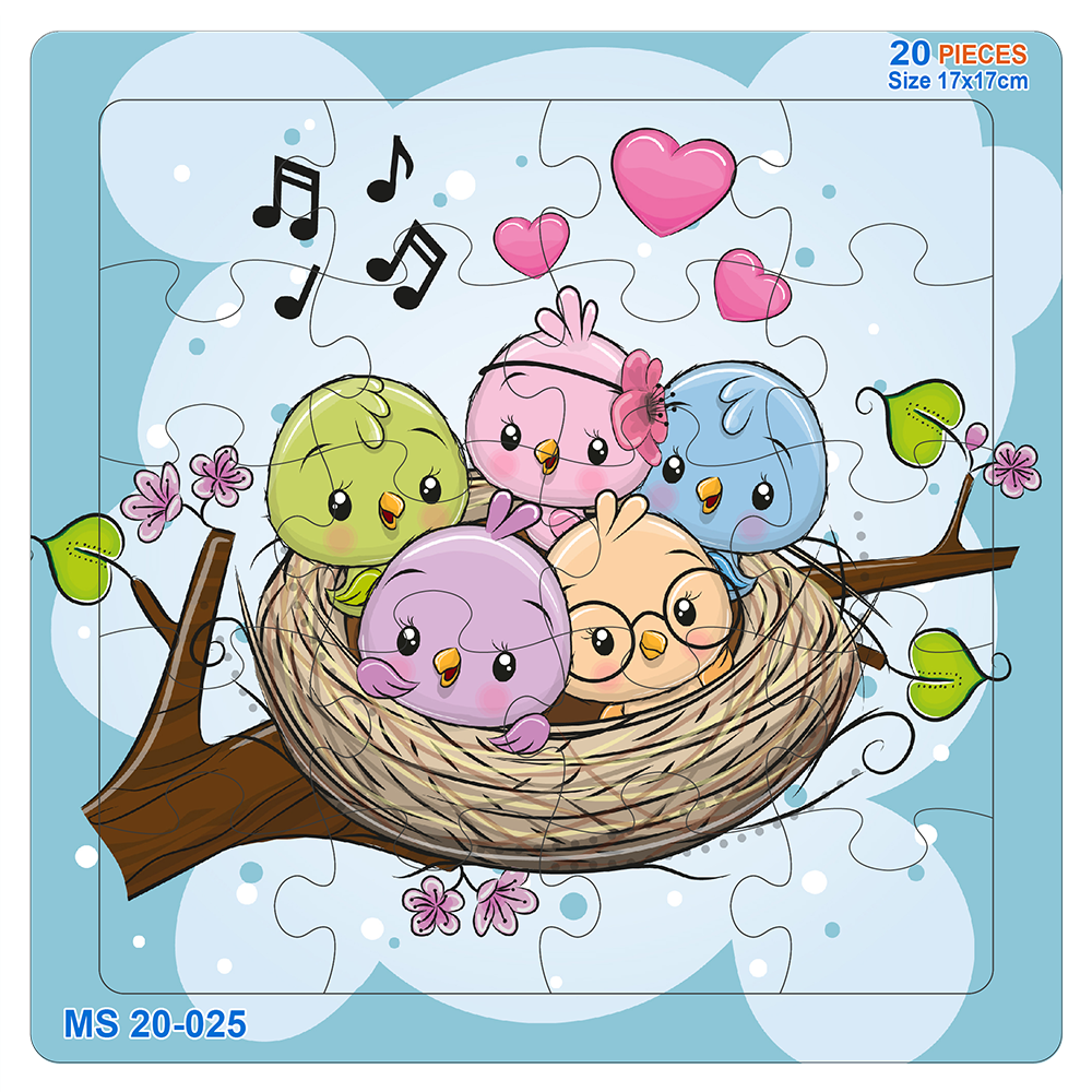 Đồ chơi xếp hình 20 mảnh Tổ chim(17x17cm)