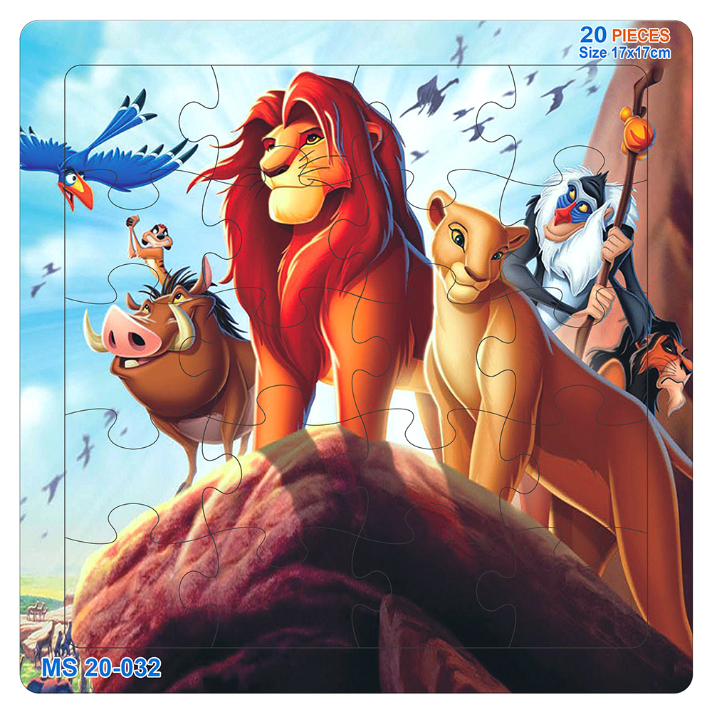 Đồ chơi xếp hình 20 mảnh Vua sư tử(17x17cm)