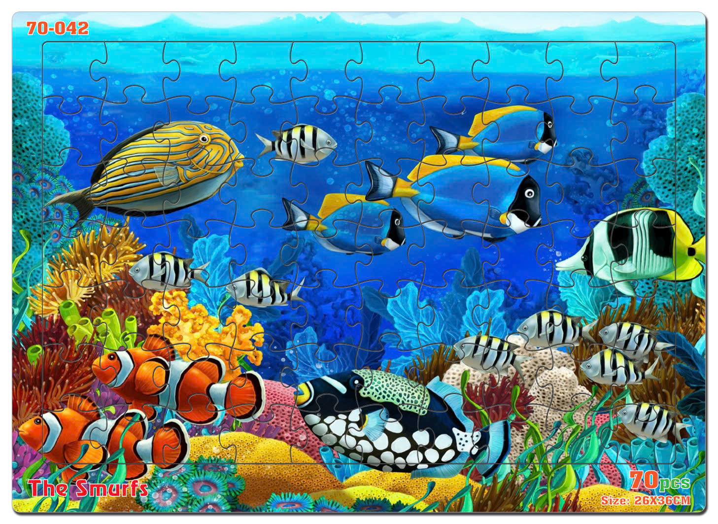Đồ chơi xếp hình 70 mảnh the Smurfs
