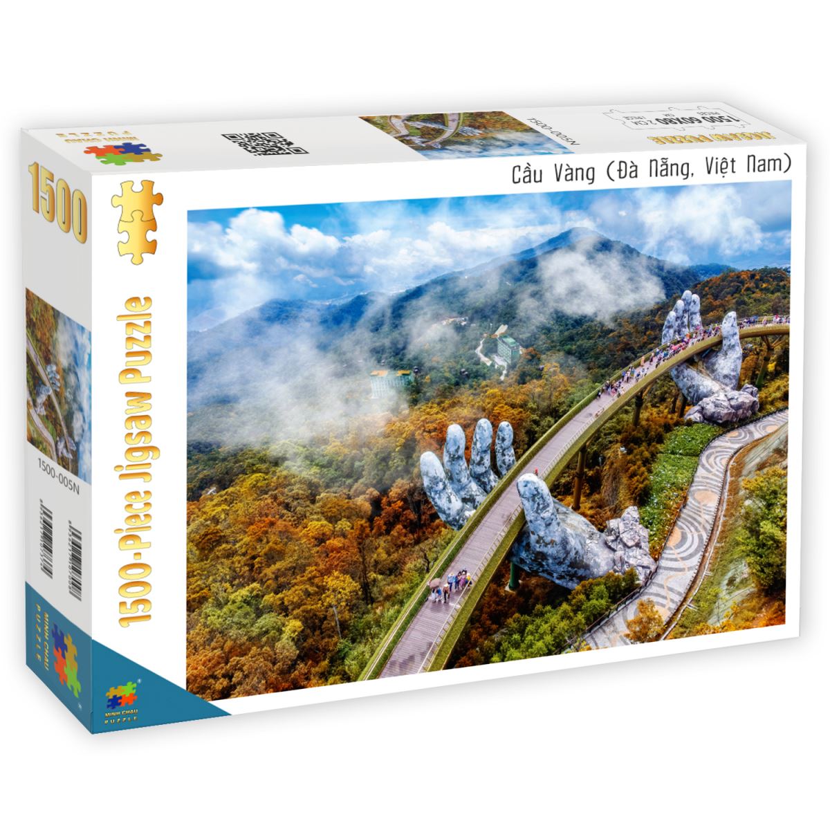 Bộ tranh xếp hình cao cấp 1500 mảnh – Cầu vàng(60x80cm)