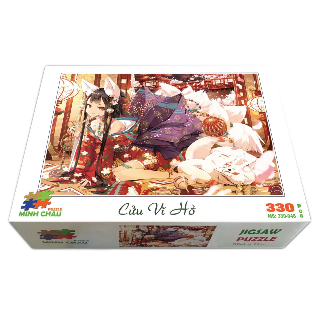Bộ tranh xếp hình jigsaw puzzle cao cấp 330 mảnh – Cửu vĩ hồ(30x44cm)