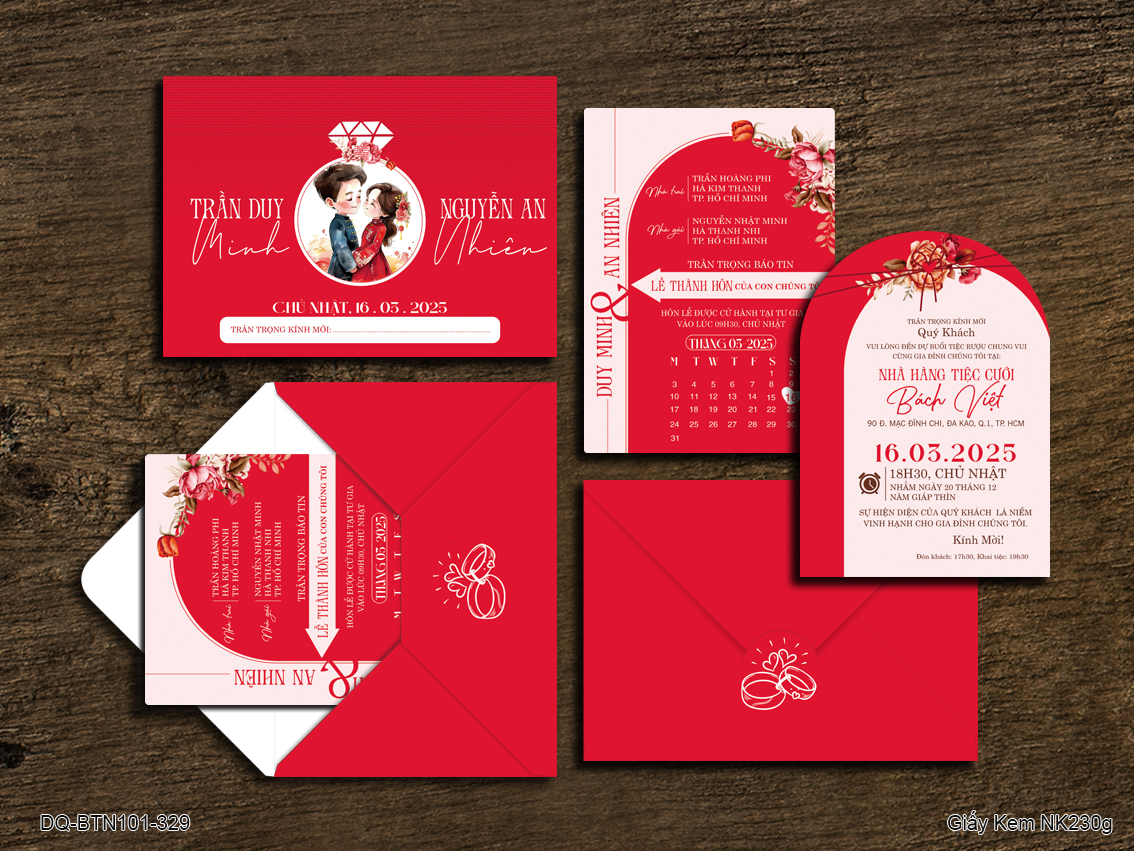 Thiệp in kỹ thuật số - DQ-BTN101-329