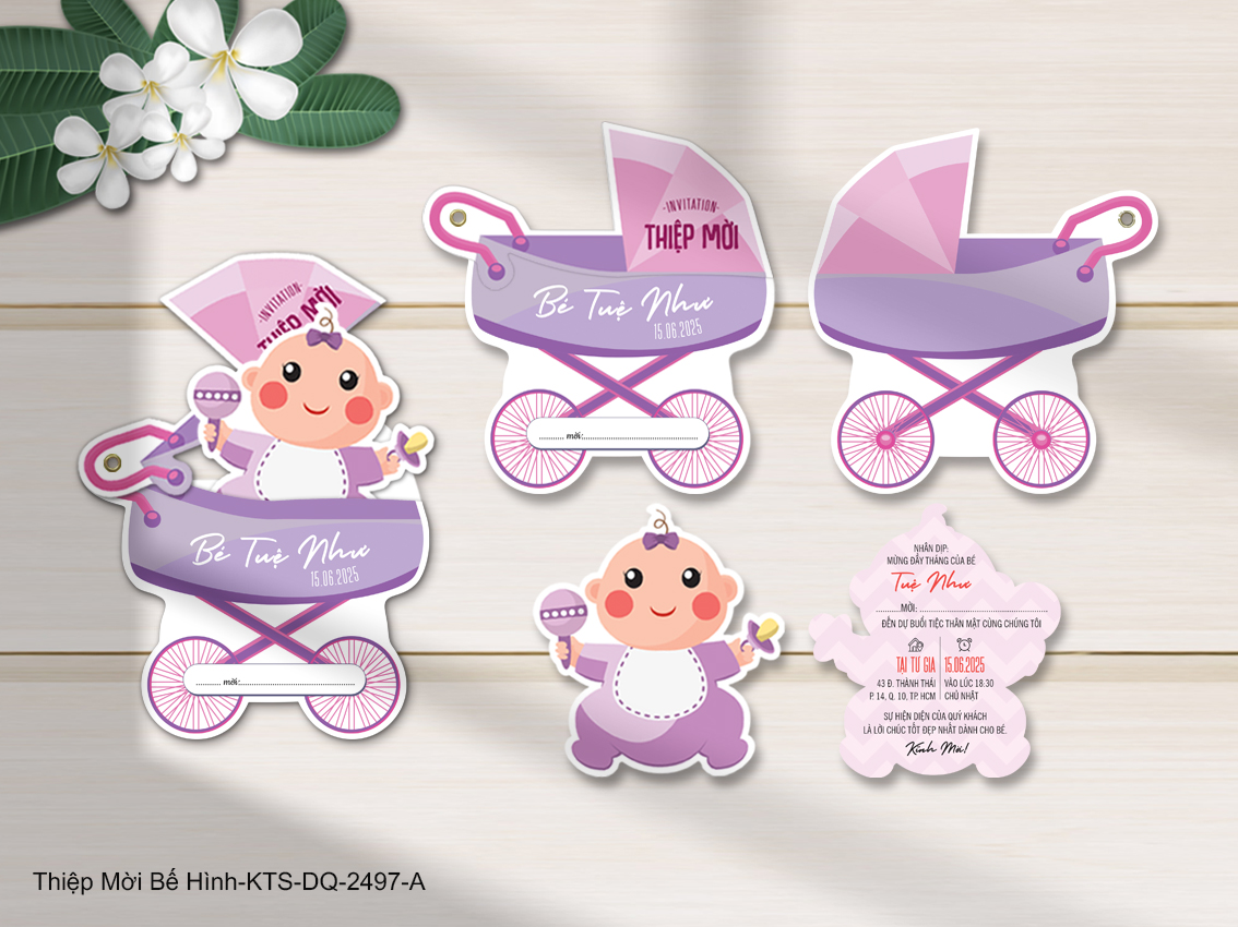 Thiệp mời bé yêu - KTS-2497-A
